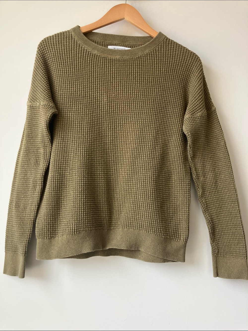 REI COOP Wallace Lake Waffle-Knit Crewneck Long Sleeve Camping Shirt Size XS